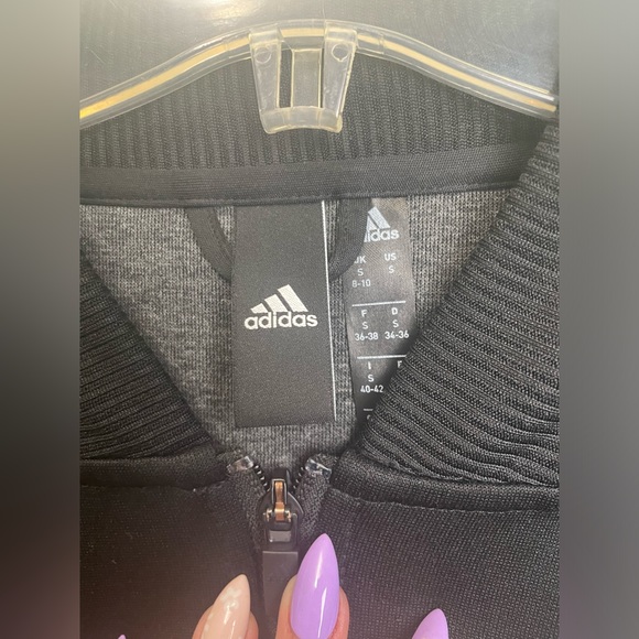 Adidas hoodless active wear jackets button up - Picture 4 of 5